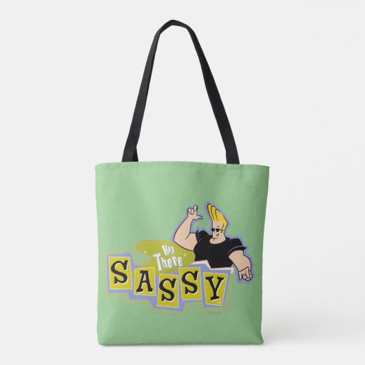 Johnny Bravo - Hey There Sassy Tote Bag (Achterkant)