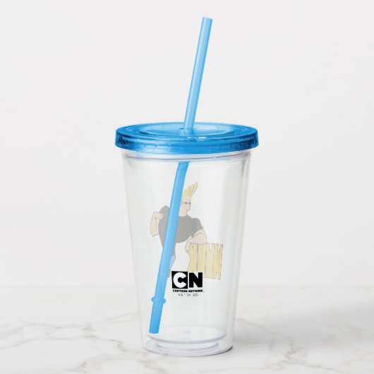 Johnny Bravo - Hunk Acryl Drinkbeker (Achterkant)