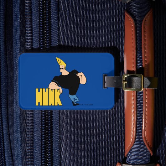 Johnny Bravo - Hunk Bagagelabel (Voorkant Insitu 4)