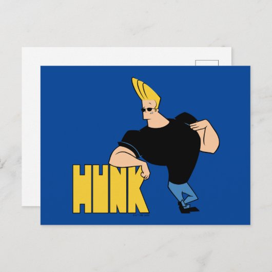 Johnny Bravo - Hunk Briefkaart (Voorkant / Achterkant)