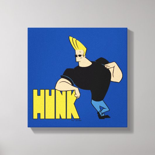 Johnny Bravo - Hunk Canvas Afdruk (Voorkant)