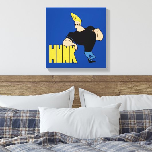 Johnny Bravo - Hunk Canvas Afdruk (Insitu (Slaapkamer))