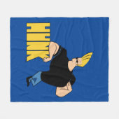 Johnny Bravo - Hunk Fleece Deken (Voorkant (Horizontaal))