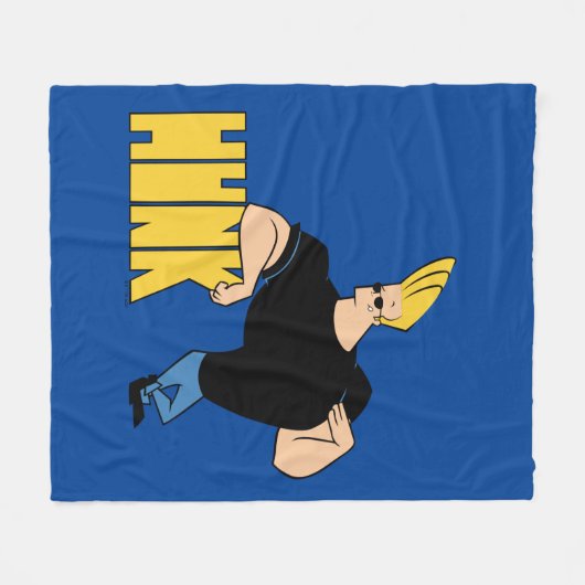Johnny Bravo - Hunk Fleece Deken (Voorkant (Horizontaal))