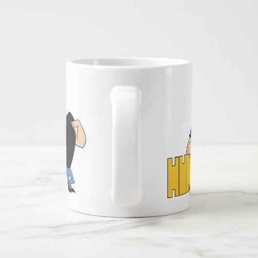 Johnny Bravo - Hunk Grote Koffiekop (Achterkant)