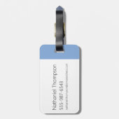 Johnny Bravo Icon Pattern Bagagelabel (Achterkant verticaal)