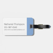 Johnny Bravo Icon Pattern Bagagelabel (Achterkant horizontaal)