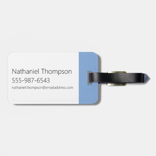 Johnny Bravo Icon Pattern Bagagelabel (Achterkant horizontaal)