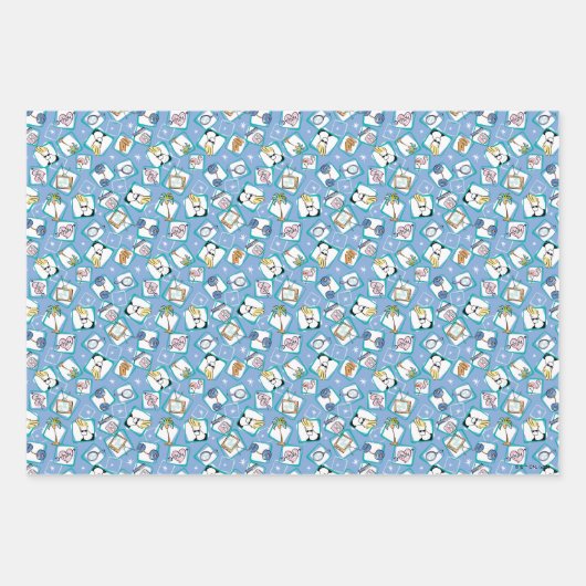 Johnny Bravo Icon Pattern Inpakpapier Vel (Voorkant)