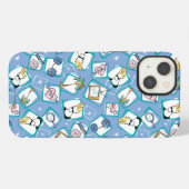 Johnny Bravo Icon Pattern iPhone Hoesje (Achterkant horizontaal)