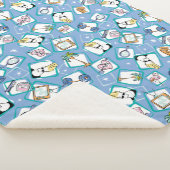 Johnny Bravo Icon Pattern Sherpa Deken (3/4)