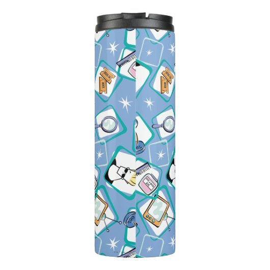 Johnny Bravo Icon Pattern Thermosbeker (Achterkant)