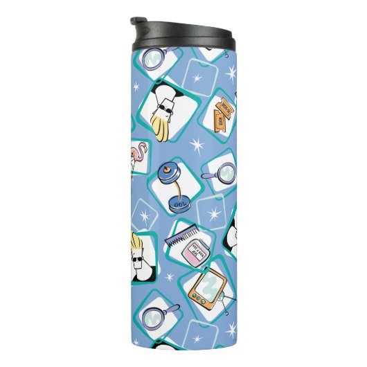 Johnny Bravo Icon Pattern Thermosbeker (Geroteerd rechts)