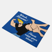 Johnny Bravo Iconic Pose Deurmat (Schuin)
