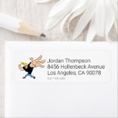 Johnny Bravo Iconic Pose Etiket (Insitu)