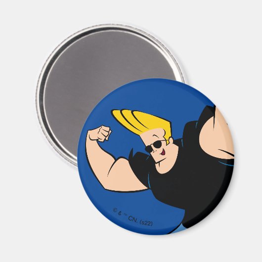 Johnny Bravo Iconic Pose Magneet (Voorkant / Achterkant)