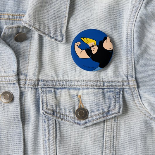 Johnny Bravo Iconic Pose Ronde Button 5,7 Cm (In situ)