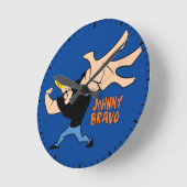Johnny Bravo Iconic Pose Ronde Klok (Hoek)