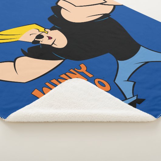Johnny Bravo Iconic Pose Sherpa Deken (3/4)