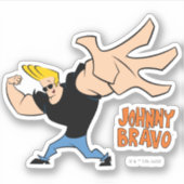 Johnny Bravo Iconic Pose Sticker (Voorkant)