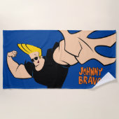 Johnny Bravo Iconic Pose Strandlaken (Voorkant)