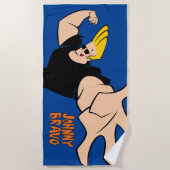 Johnny Bravo Iconic Pose Strandlaken (Voorkant)