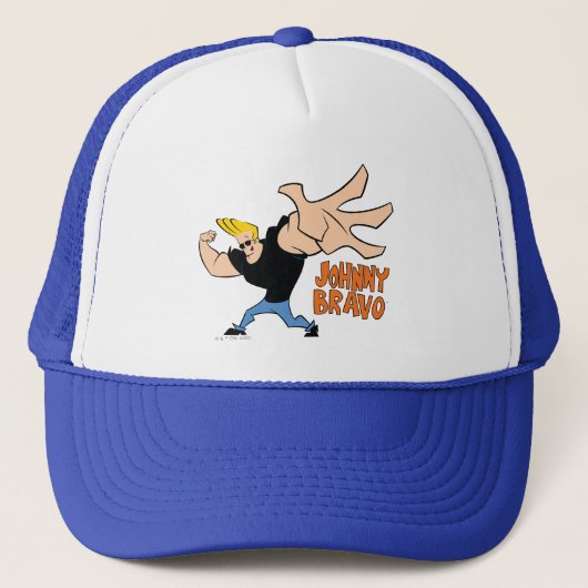Johnny Bravo Iconic Pose Trucker Pet (Voorkant)