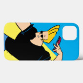 Johnny Bravo Kamt Zijn Haar Case-Mate iPhone Case (Achterkant (horizontaal))