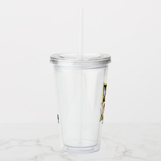 Johnny Bravo - Man dat ik  ben Acryl Drinkbeker (Rechts)