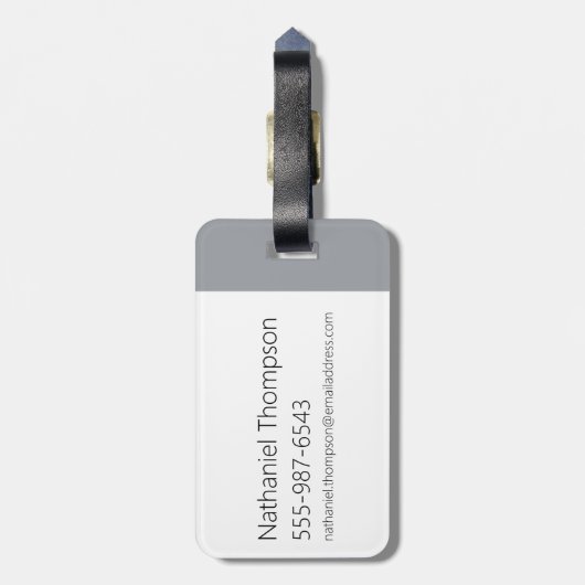 Johnny Bravo - Man dat ik ben Bagagelabel (Achterkant verticaal)