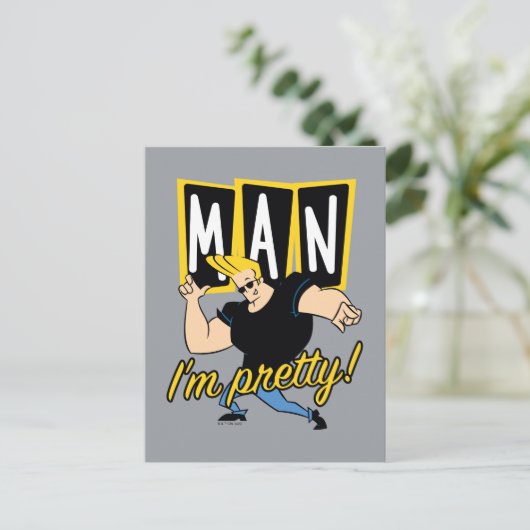 Johnny Bravo - Man dat ik ben Briefkaart (Staand voorkant)