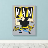 Johnny Bravo - Man dat ik ben Canvas Afdruk (Insitu (Houten vloer))