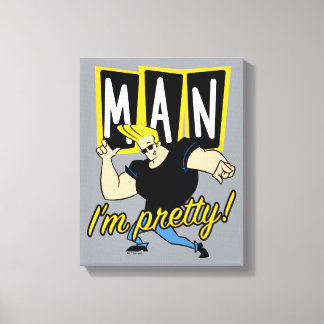 Johnny Bravo - Man dat ik  ben Canvas Afdruk