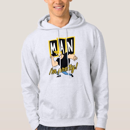 Johnny Bravo - Man dat ik ben Hoodie (Voorkant)