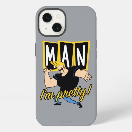 Johnny Bravo - Man dat ik ben iPhone Hoesje (Achterkant)