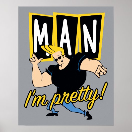 Johnny Bravo - Man dat ik  ben Poster (Voorkant)