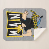 Johnny Bravo - Man dat ik ben Sherpa Deken (Voorkant (horizontaal))