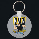 Johnny Bravo - Man dat ik  ben Sleutelhanger<br><div class="desc">Bekijk deze  stijlafbeelding van Johny Bravo die luidt: "Man dat ik  ben!".</div>