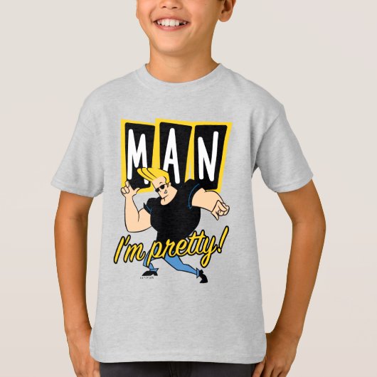 Johnny Bravo - Man dat ik ben T-shirt (Voorkant)