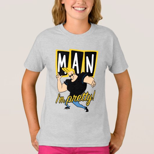 Johnny Bravo - Man dat ik ben T-shirt (Voorkant)