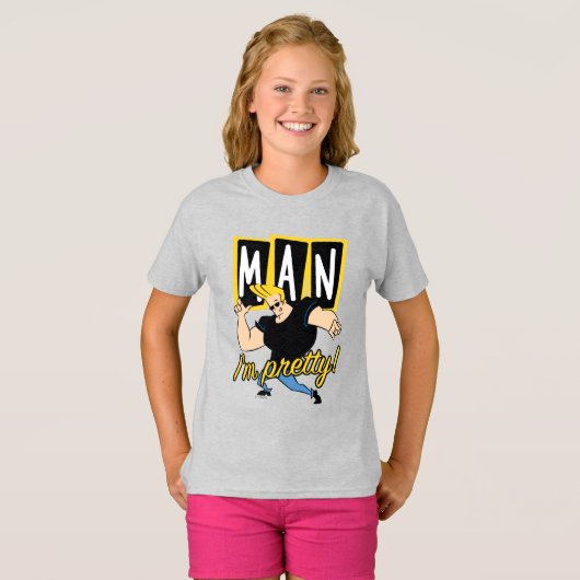 Johnny Bravo - Man dat ik ben T-shirt (Voorkant volledig)
