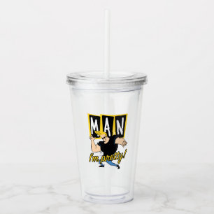 Johnny Bravo - Man ik ben Acryl Drinkbeker
