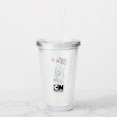 Johnny Bravo - Man ik ben  Retro Graphic Acryl Drinkbeker (Achterkant)