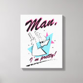 Johnny Bravo - Man ik ben Retro Graphic Canvas Afdruk (Voorkant)