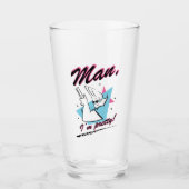 Johnny Bravo - Man ik ben  Retro Graphic Glas (Voorkant)
