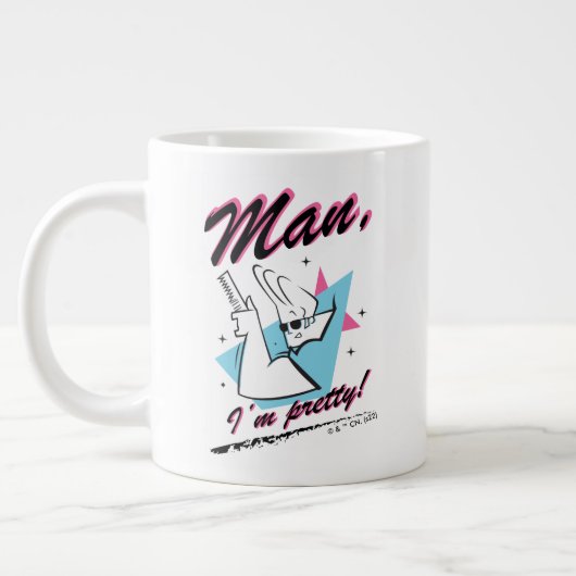 Johnny Bravo - Man ik ben Retro Graphic Grote Koffiekop (Links)