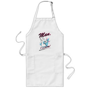 Johnny Bravo - Man ik ben  Retro Graphic Lang Schort