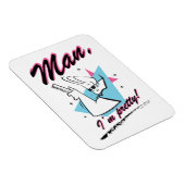 Johnny Bravo - Man ik ben  Retro Graphic Magneet (Rechterzijde)