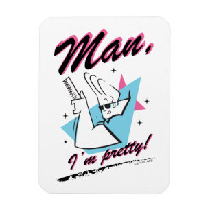 Johnny Bravo - Man ik ben  Retro Graphic Magneet