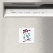 Johnny Bravo - Man ik ben Retro Graphic Magneet (Insitu (Vaatwasser))